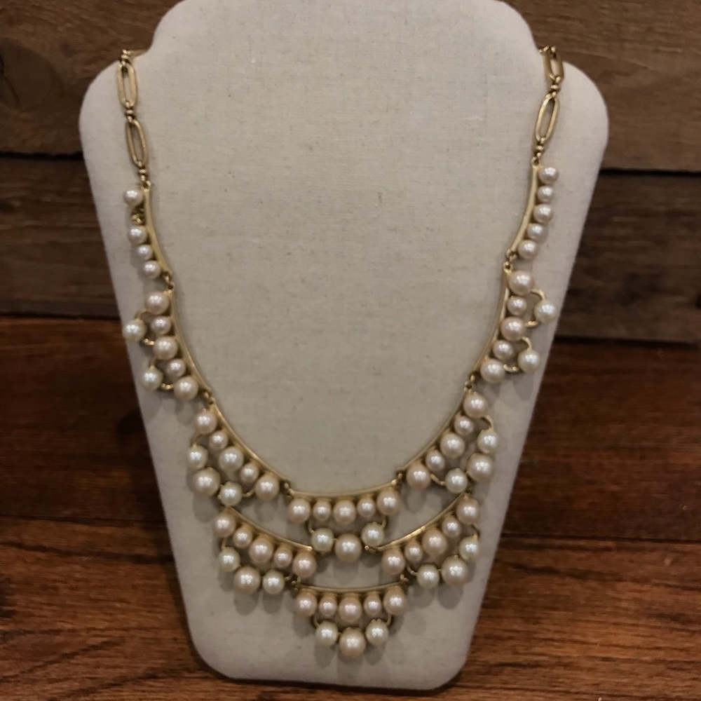 Stella & Dot Frances Pearl Statement Necklace